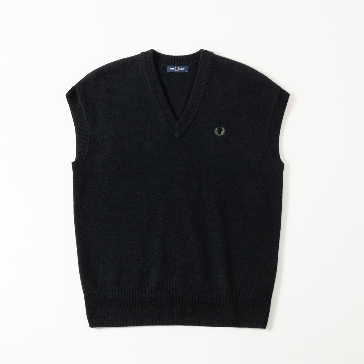 楽天市場】フレッドペリー FRED PERRY ニット ベスト ラムウール