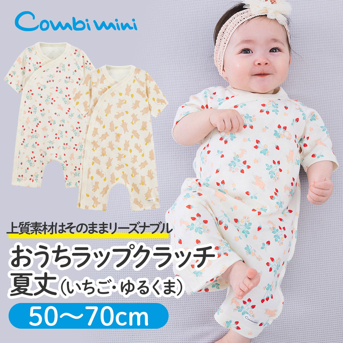 楽天市場】【20%OFF】《コンビミニ》おうちラップクラッチ夏丈（いちご