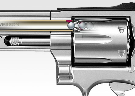 楽天市場】ガスリボルバー S&W M66 4インチ ステンレスモデル【東京