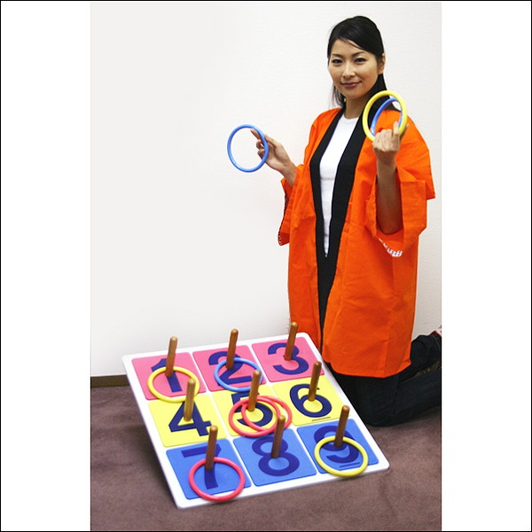 楽天市場】木製抽選輪投げ[輪なげ・わなげ]ゲームA ポリ製輪付