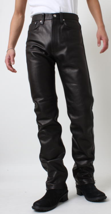 楽天市場】Freedom 日本製 レザーパンツ メンズ 本革 ブラック