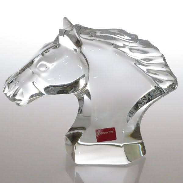 楽天市場】バカラ フィギュリン ○ 馬の頭 ホース ヘッド クリスタル