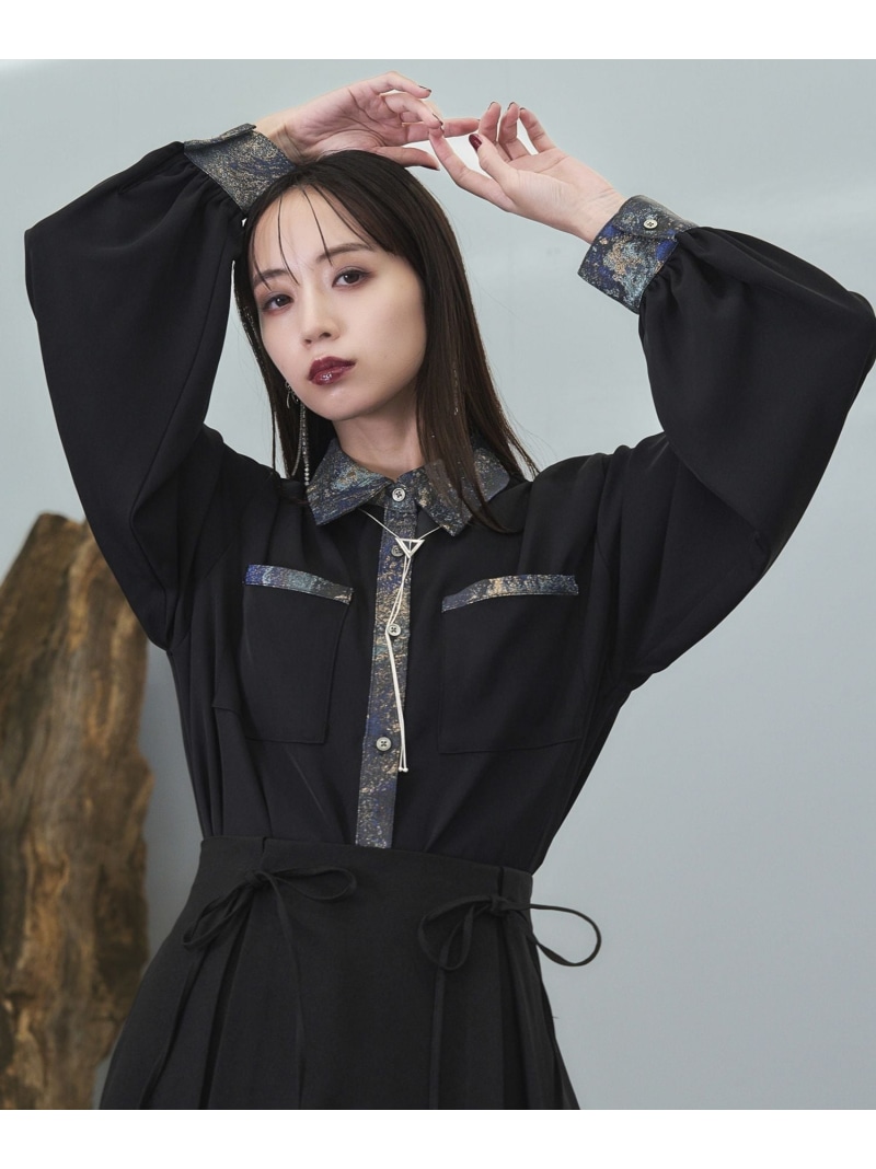 楽天市場】ラメアートジャガードキリカエシャツ HARE ハレ トップス