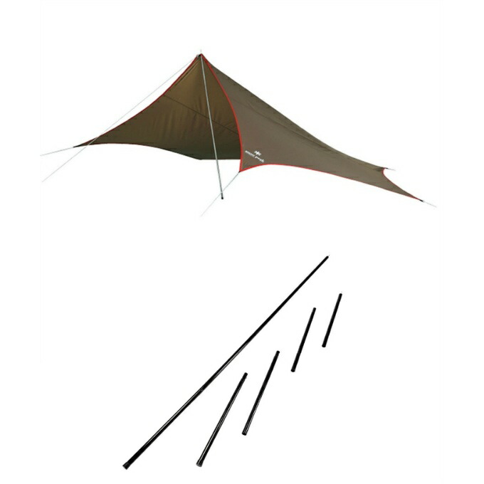 楽天市場】スノーピーク タープ ポール 2点セット ライトタープ ペンタ