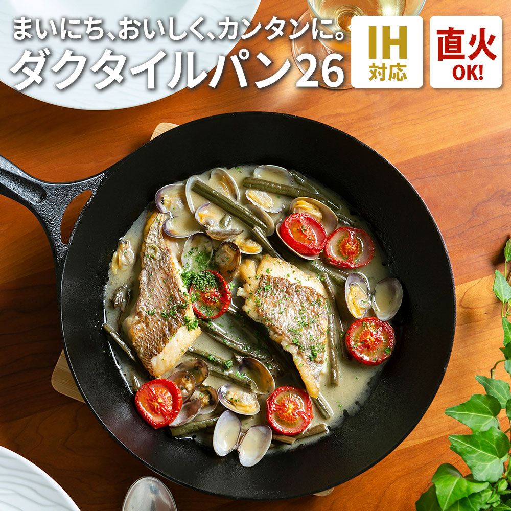 楽天市場】岩鉄鉄器 ダクタイルパン26 鉄器 フライパン 鍋 26cm IH