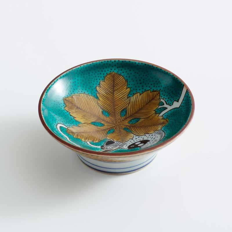 楽天市場】九谷焼 盃 青手古九谷 柏鳥 二代 徳田八十吉作 : 九谷焼