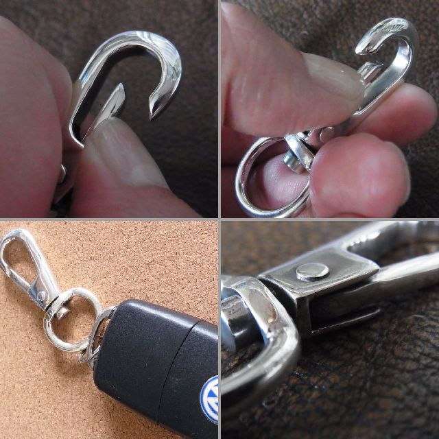 楽天市場】シルバー925製 回転式 アミナスカン クラスプ フック 無地