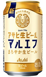 楽天市場】アサヒ アサヒ生ビール マルエフ 生ビール 350ml 缶 バラ 1