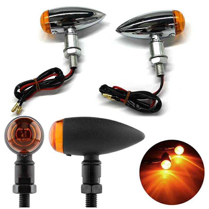 楽天市場】バイク 汎用 メタル ウインカー 4個セット 1台分 パーツ