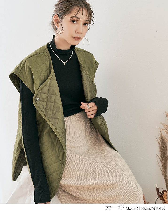 楽天市場】【OUTLET SALE】ベスト《2wayキルティングオーバーベスト 全