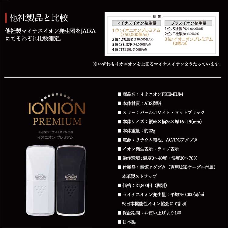 楽天市場】空気清浄機 イオニオンプレミアム 全2色 ブラック ホワイト