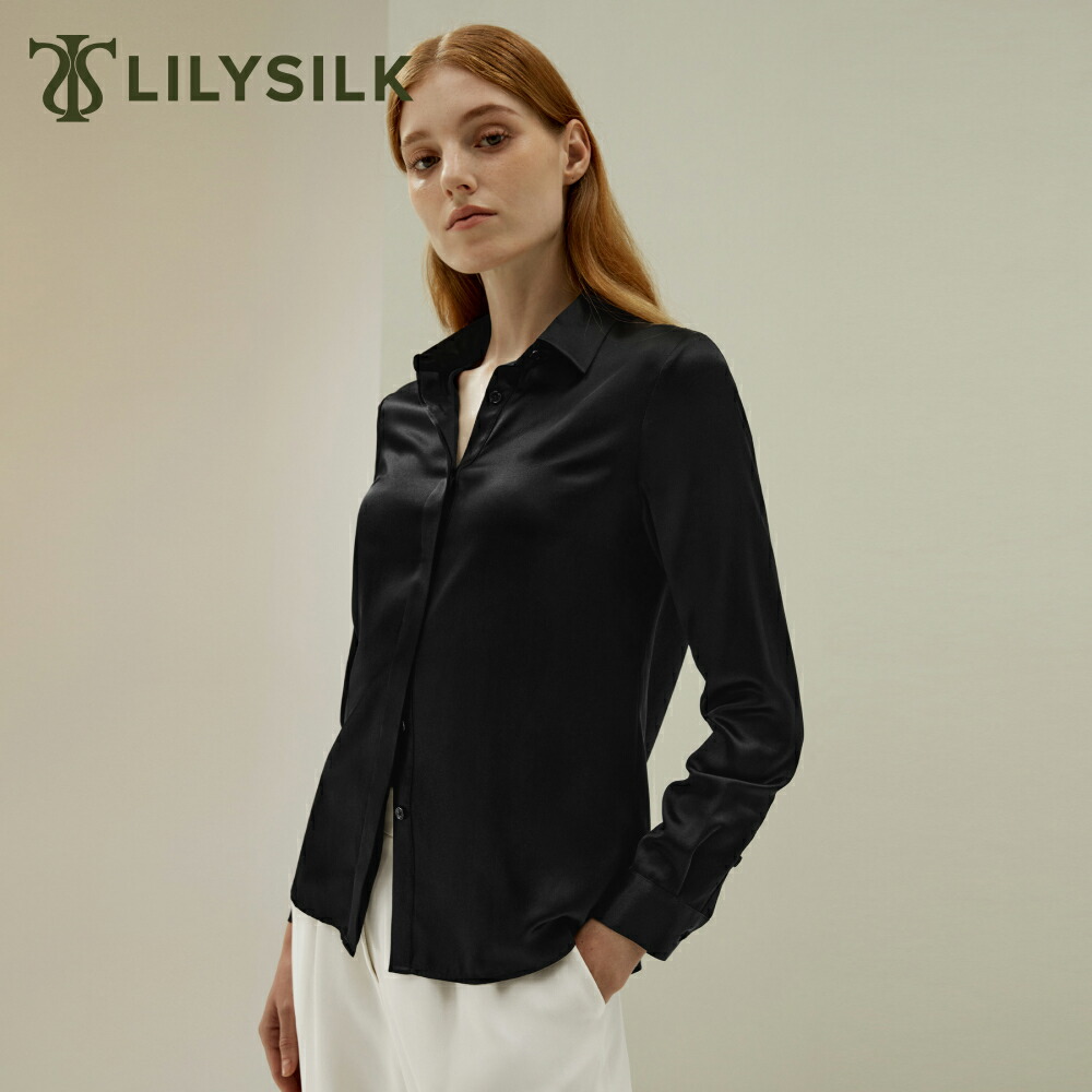 楽天市場】LILYSILK シルク シャツ レディース おしゃれ ブラウス