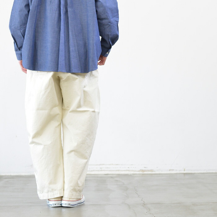 こ*ぱ様 サザンカバイツリーズ チノクロスバナナトラウザー sasanqua