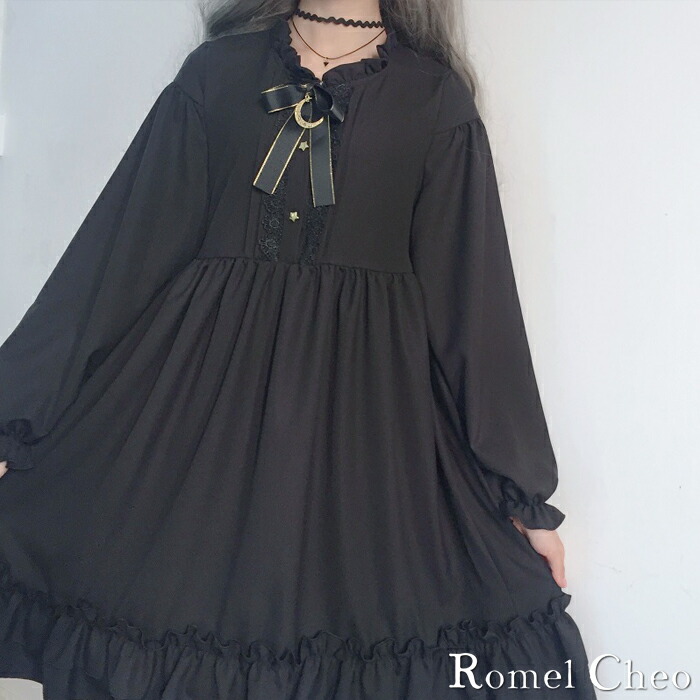 楽天市場】RomelCheo ゴシック ロリータ ゴスロリ ワンピース フリル