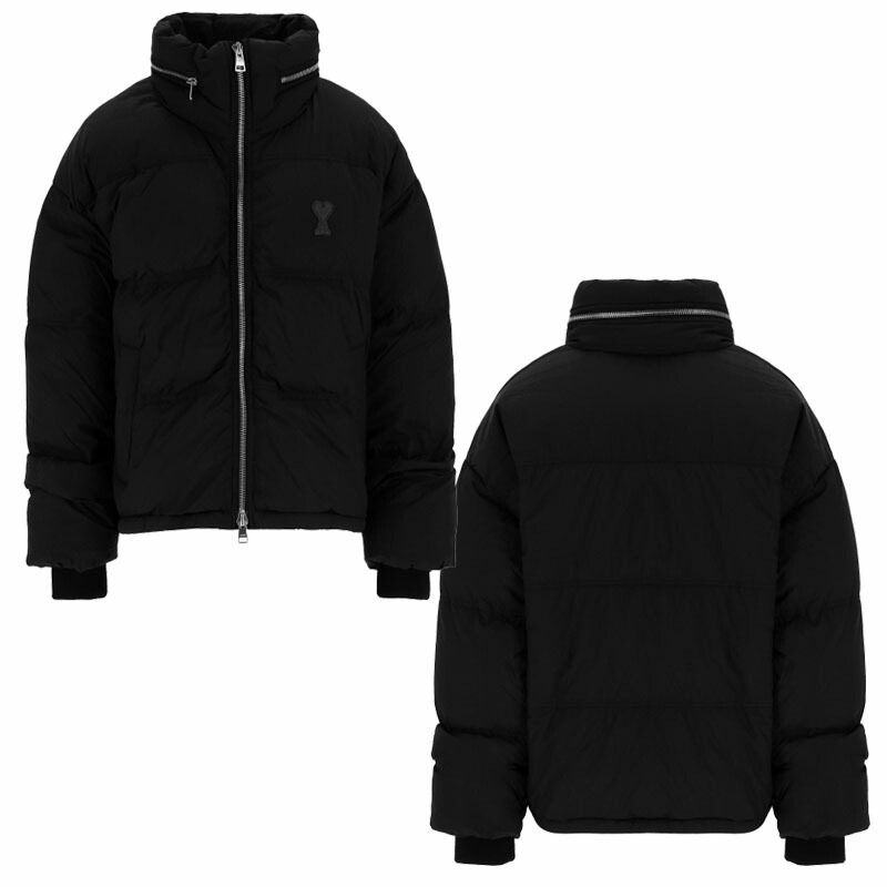 楽天市場】AMI PARIS アミパリス メンズハートロゴレザーパッチダウン