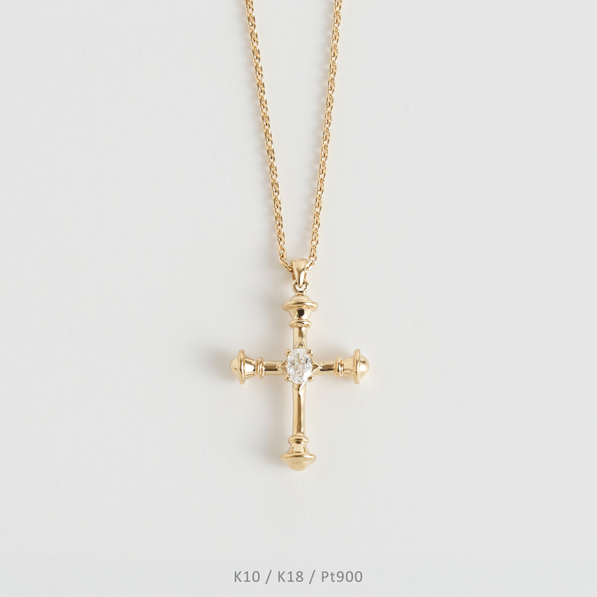 楽天市場】【Parthenon Cross Necklace】 K10/K18/Pt900 クロス