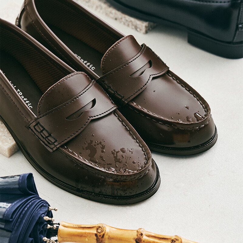 楽天市場】【晴雨兼用】レインシューズ レインローファー 雨 雨の日 撥