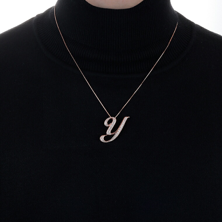 楽天市場】【ゆきざき公式】ノンブル アルファ イニシャルペンダント