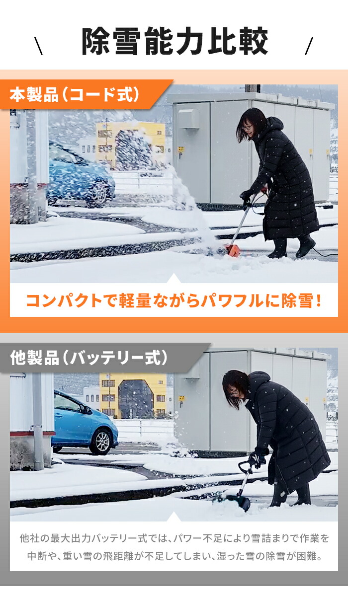 楽天市場】【楽天スーパーSALE10%OFF】電動除雪スコップ 雪かき