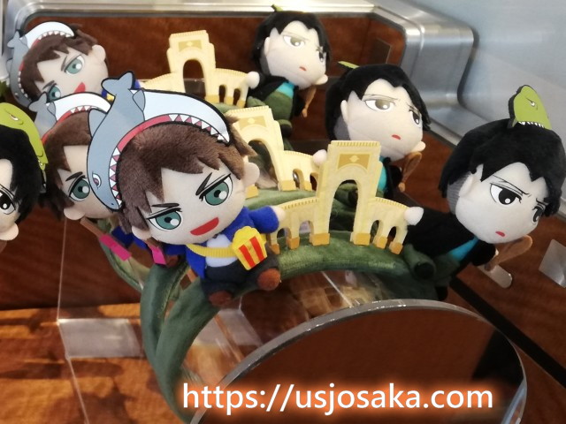 進撃の巨人 リヴァイ エレン USJ ユニバ限定 ぬいぐるみカチューシャ