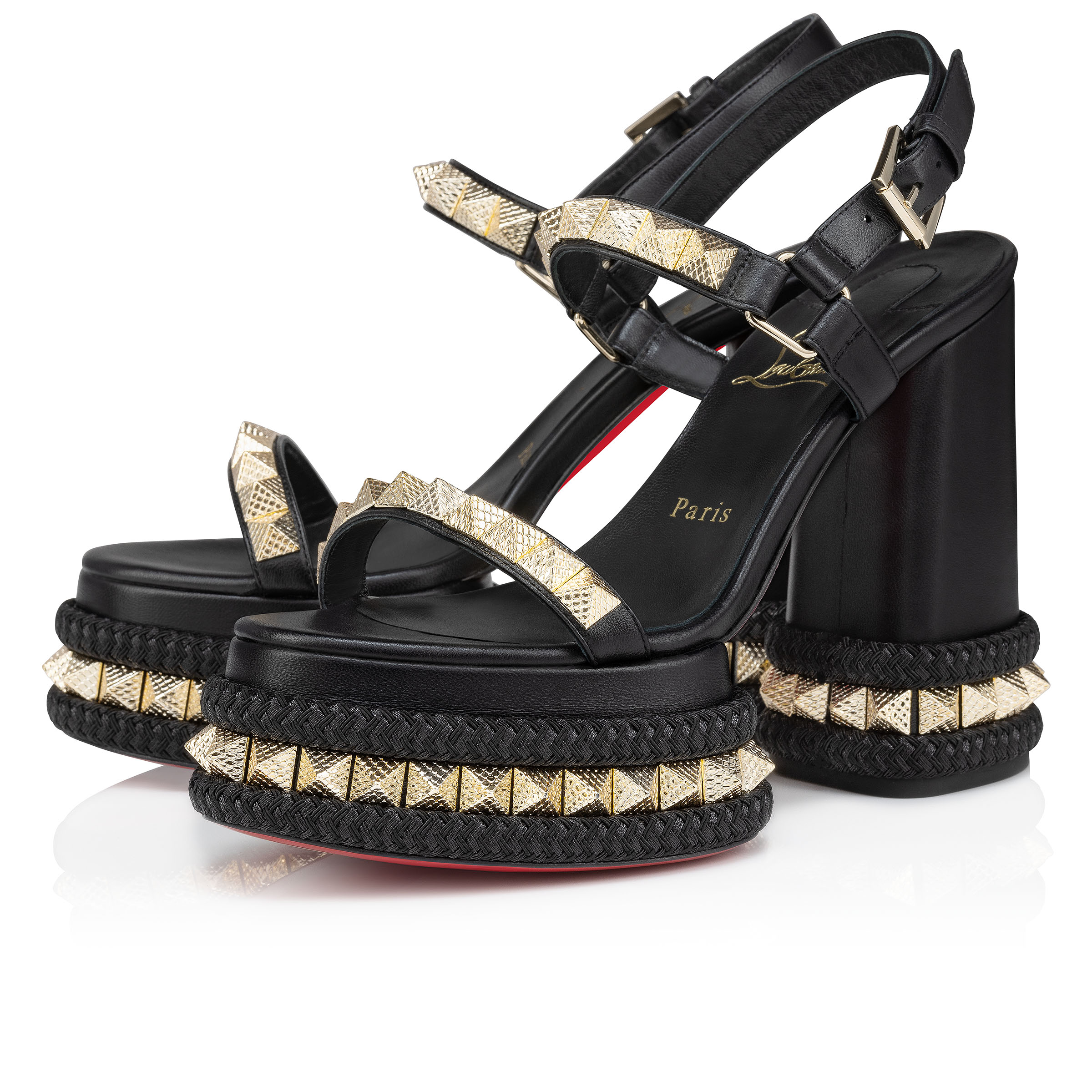 Superaclou - 130 mm Sandals - Nappa leather - Black - Women