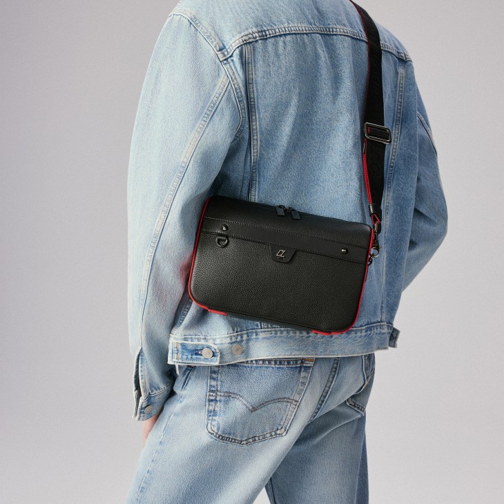 Ruisbuddy - Messenger bag - Grained calf leather and rubber