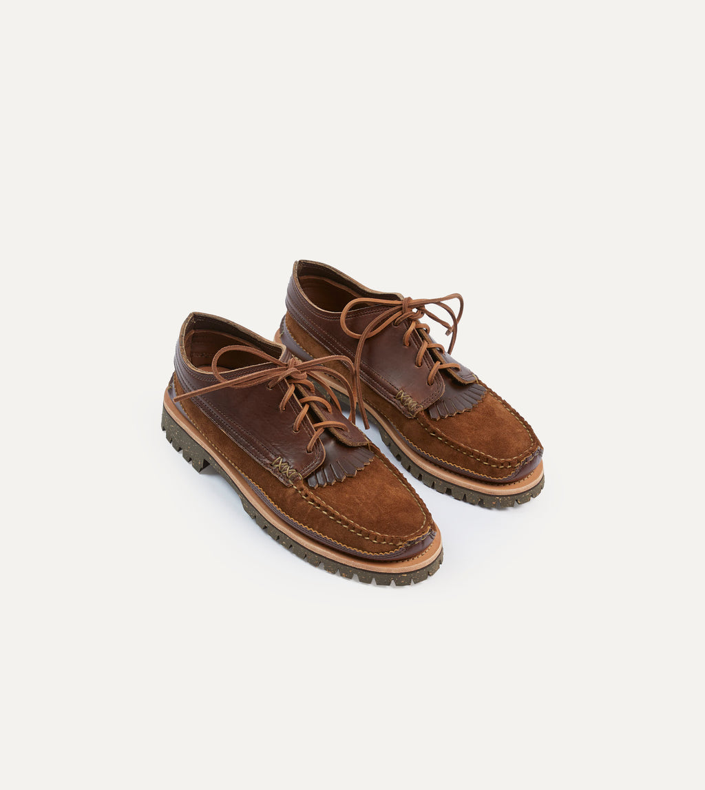 Yuketen Brown Leather Maine Guide Ox Shoe – Drakes US