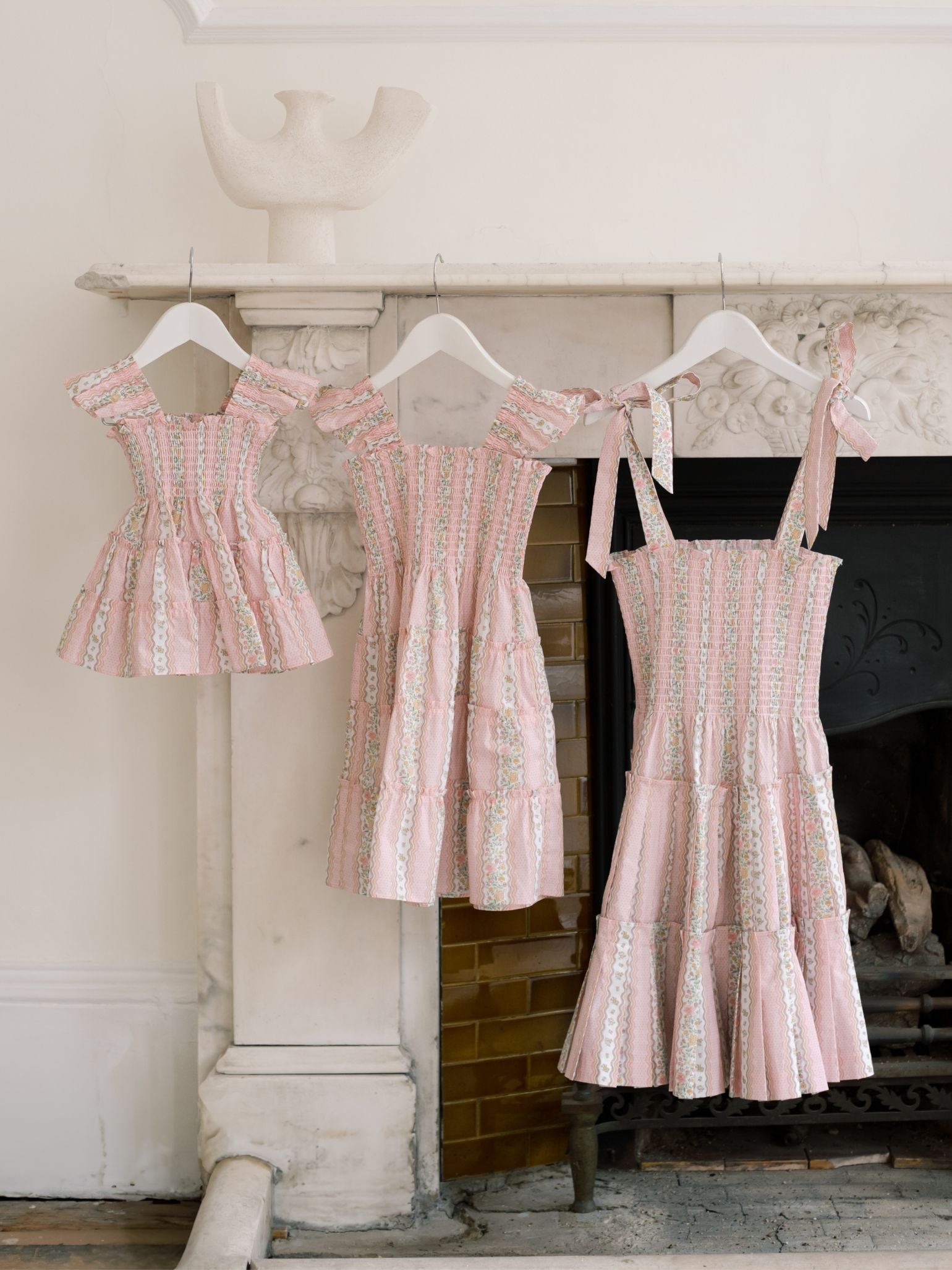Hill House Home X La Coqueta Pink Floral Stripe Ribbon Charlotte