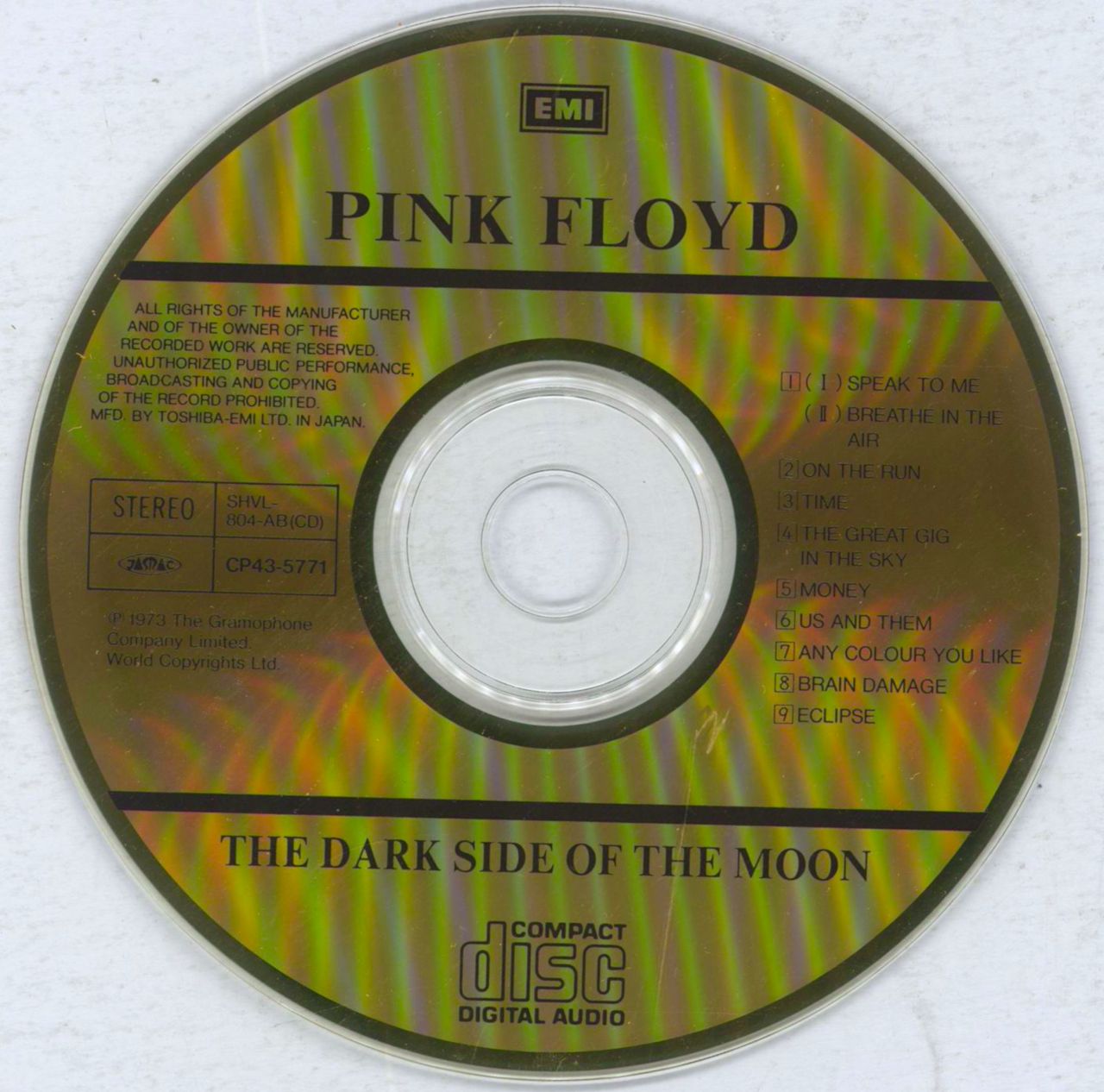 Pink Floyd The Dark Side Of The Moon + OBI - EX Japanese CD album