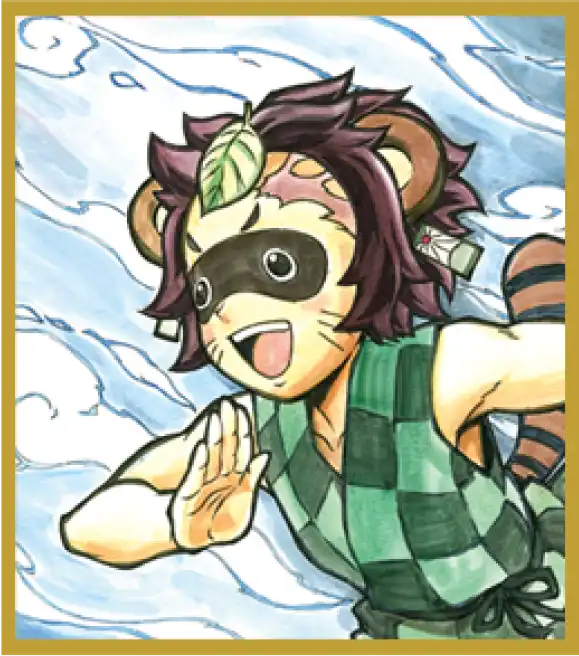 アニメ「鬼滅の刃」無限列車編 コラボレーションDINING 複製ミニ色紙