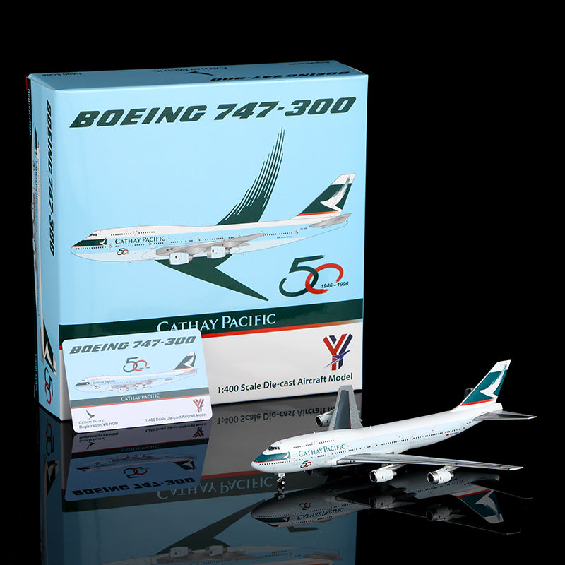 YY Wings 1:400 Cathay Pacific Boeing 747-300 VR-HON – Wildcat Diecast