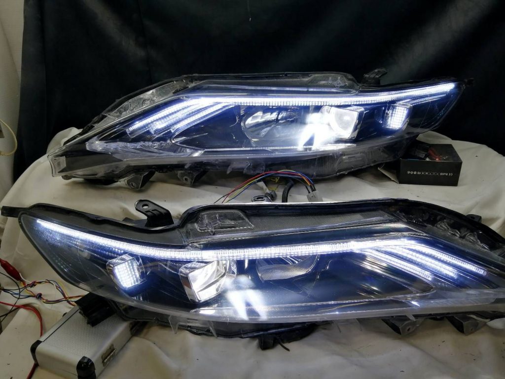 60ハリアー ヘッドライトカスタムで夜間視界を改善！7000K化で