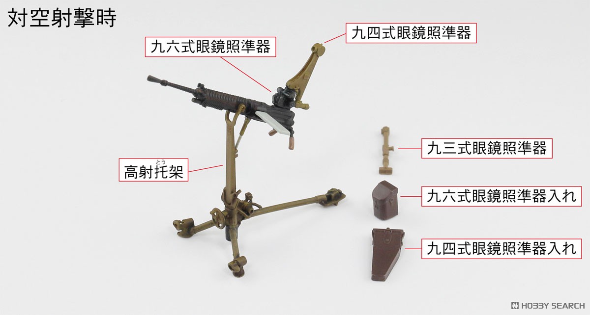 日本陸軍 九二式重機関銃 射手3体付き (プラモデル) - ホビーサーチ