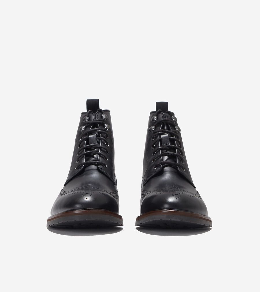 バークシャーラグウィングチップブーツ mens. 0.0 | COLE_HAAN