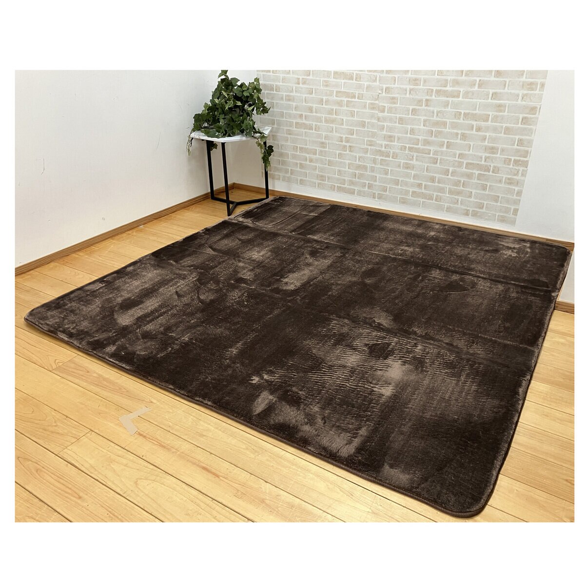昭和西川 極厚フランネルラグ 180 x 180cm ブラウン | Costco Japan