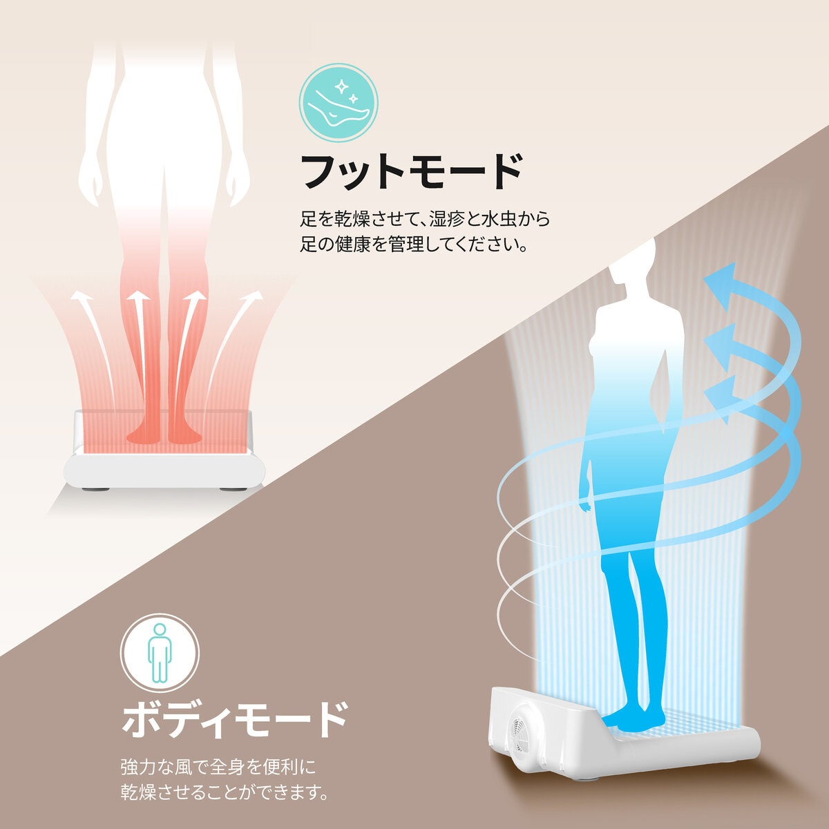 VOVO フット& ボディドライヤー 体重計付き | Costco Japan