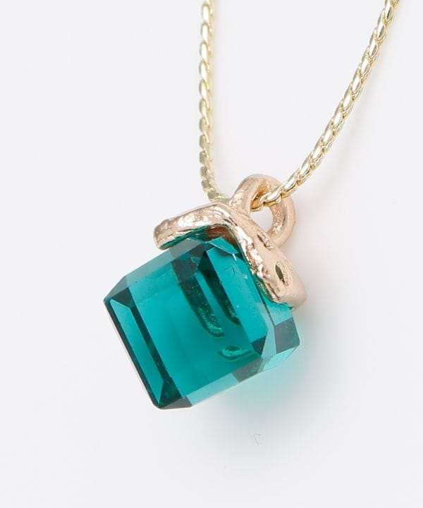 チェコガラスカットガラスネックレス(GREEN): 『欧州航路』