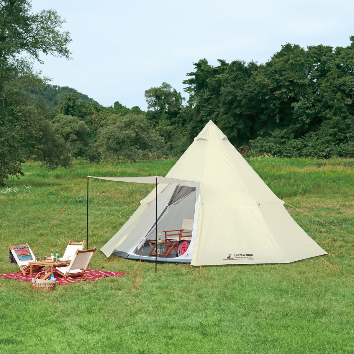 大人気！おすすめワンポールテント（ティピー型）の張り方