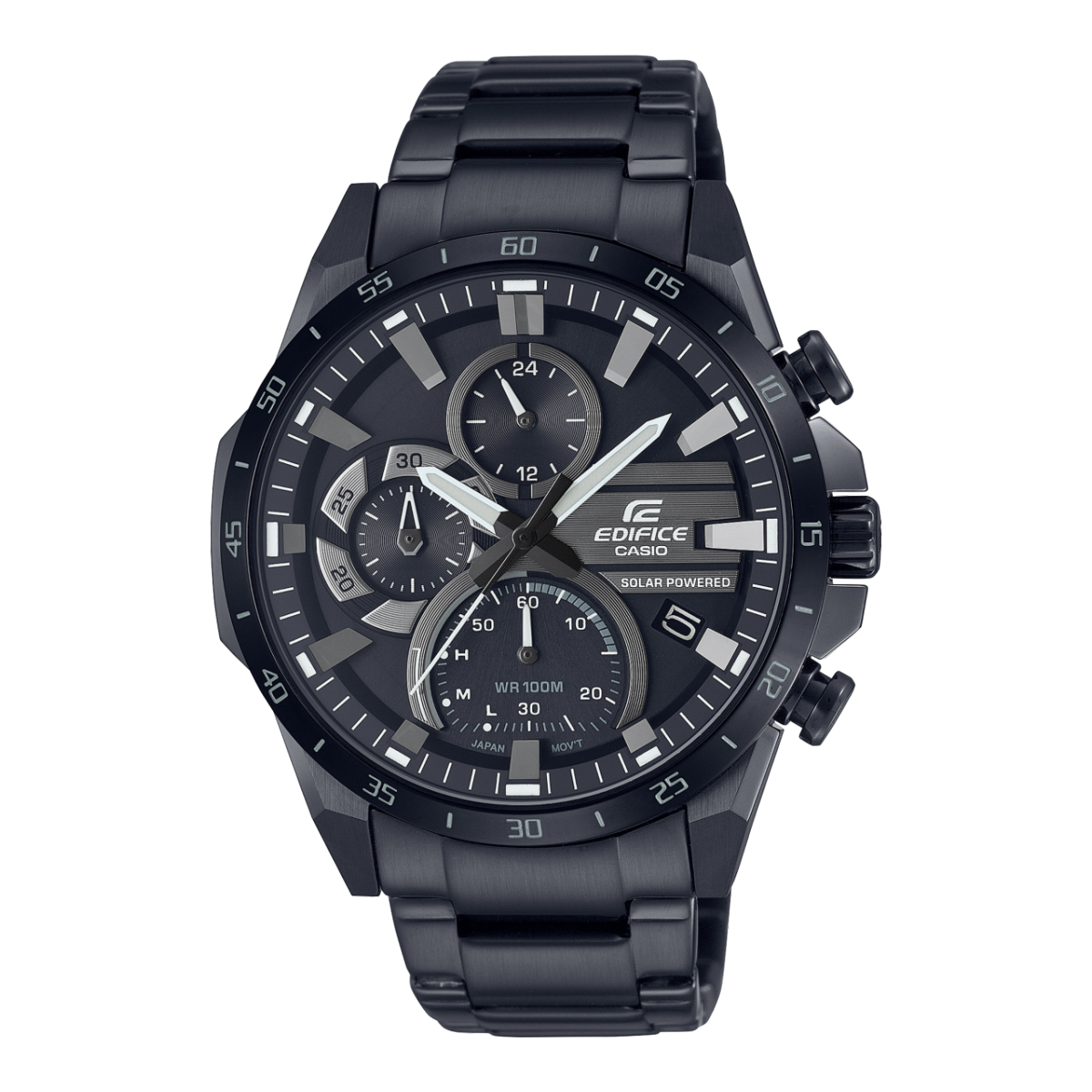 EQS940DC-1AV | EDIFICE Solar Powered Chronograph Black | CASIO