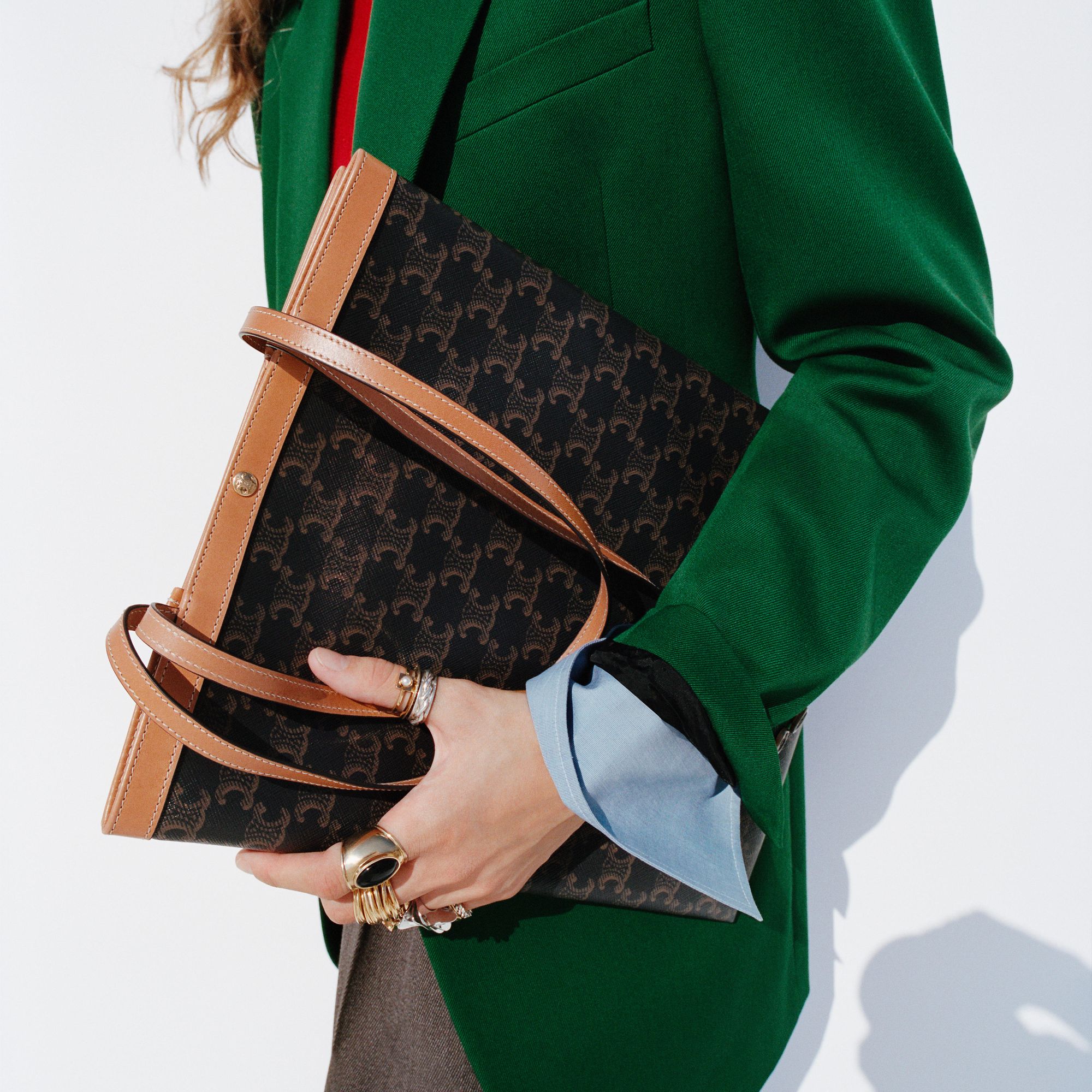 トリオンフ - レディース ハンドバッグ - イエロー | CELINE | セリーヌ