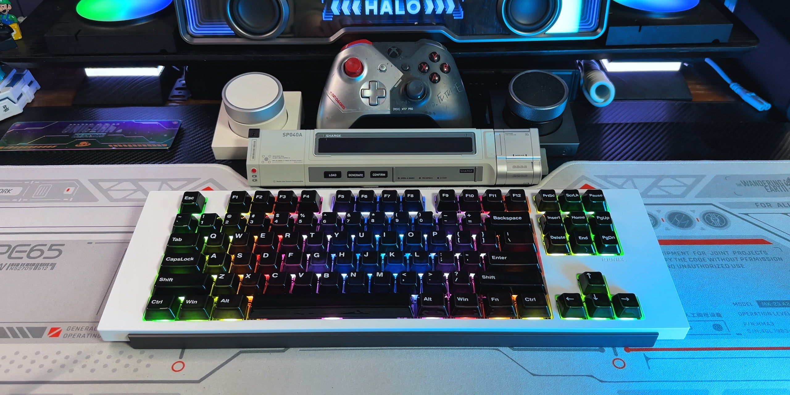 Conjunto de Keycaps de Cerâmica Preta Cerakey