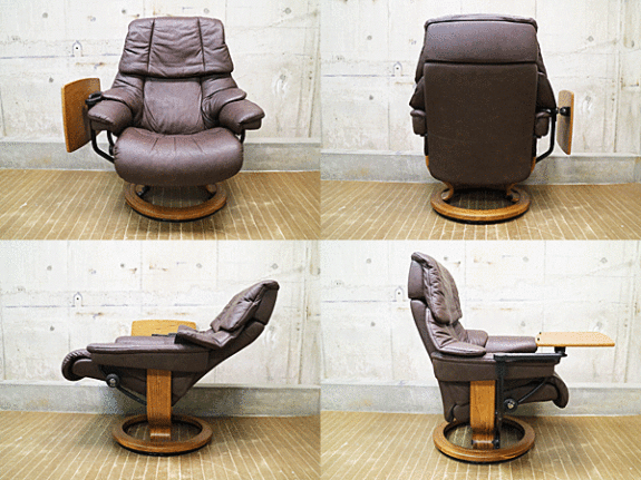 Ekornes】エコーネス Reno レノ 本革 ストレスレスチェア&オットマン