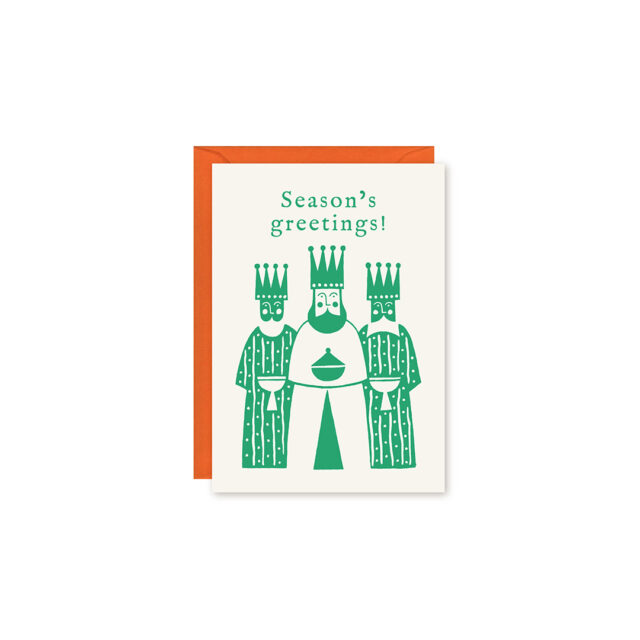 ARIANA MARTIN クリスマスカード Kings holly green | 心の奥に残る