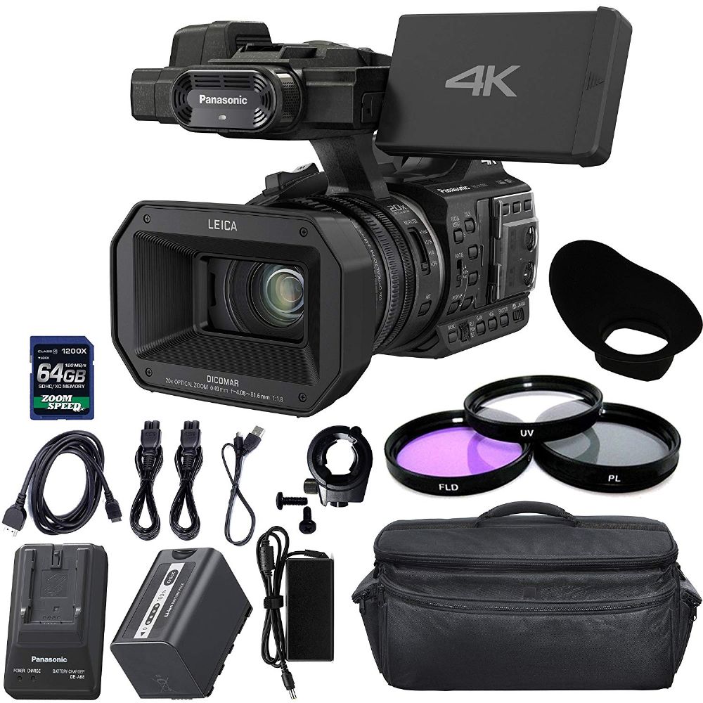 Panasonic HC-X1000 4K DCI Ultra HD Full HD Camcorder with 64GB