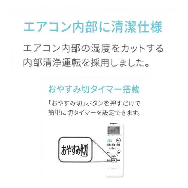 AY-P22DH-W シャープ ルームエアコン AY-P-DHシリーズ 主に6畳用
