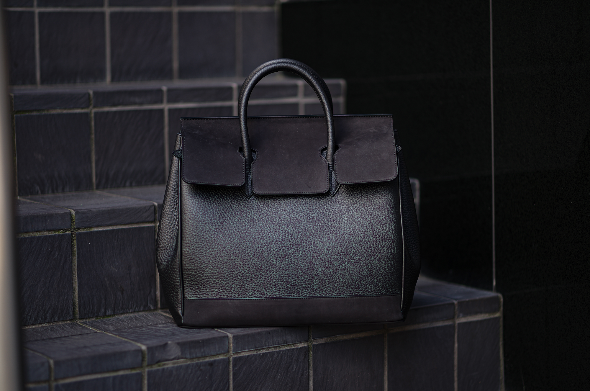 ACATE × cuervo bopoha “GHIBLI” SHRINK LEATHER , NUBUCK LEATHER