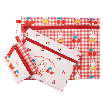 ディックブルーナオンラインショップ ブルーナ×ブルーナ / 3連ポーチ