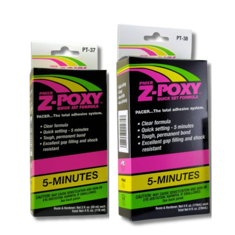 Z-Poxy 5 Minute Epoxy, ZAP, 4oz kit (PT-37) or 8oz kit (PT-38