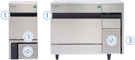 キューブアイス製氷機バーチカルタイプ - 製品情報 - フクシマガリレイ