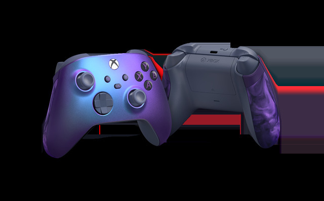 見る角度で色合いが変わるXboxワイヤレスコントローラー（ステラ